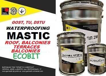 Mastics for roofs, terraces, balconies, loggias, observation decks